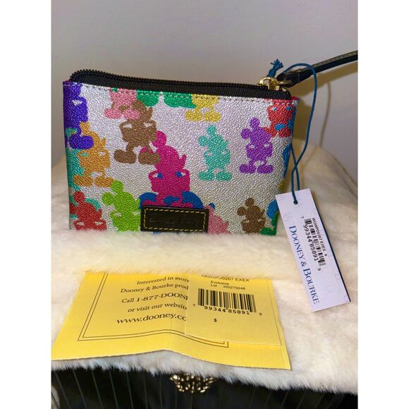 Disney Dooney & Bourke Mickey Mouse 10th Anniversary Coin Pouch NWT SPECIAL DEAL - Picture 1 of 9